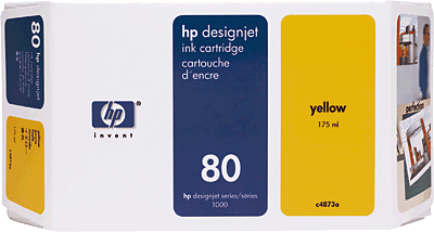 HP Zubehör für Drucker/C4848AE gelb 80 Inh.350ml