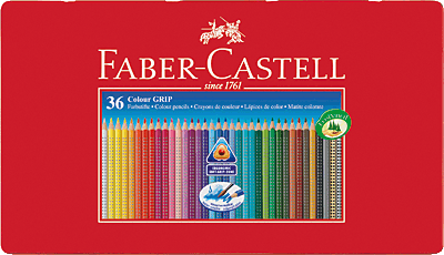 Faber-Castell Farbstift Colour GRIP 2001 Blechetui 36er/112435