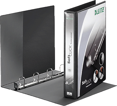 Leitz Präsentationsringbuch SoftClick Premium/4202-00-95 B280xH319xT52 mm schwarz