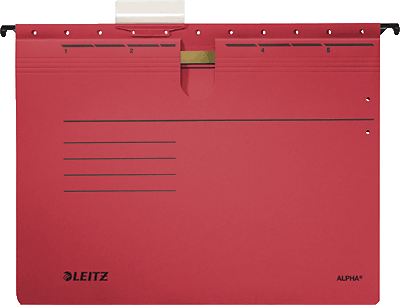 Leitz ALPHA Hängehefter/1984-30-25 A4 rot 250g/qm Inh.5