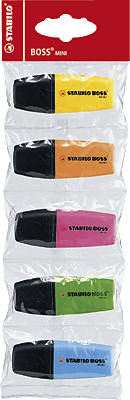 Stabilo Boss MINIpop Textmarker/07/5-11 Inh.5