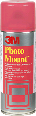 3M Sprühkleber Foto Mount/50777 festklebend Inh.400 ml