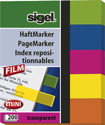 Sigel Haftmarker Film HN615 50x60 mm Inh.200 BL