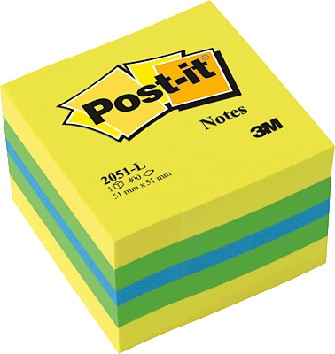 Post-it Haftnotizwürfel Mini/2051-L 51x51 mm limone Inh.400 Blatt