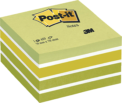 Post-it Haftnotizwürfel/2028G 76x76 mm pastellgrün Inh.450 Blatt