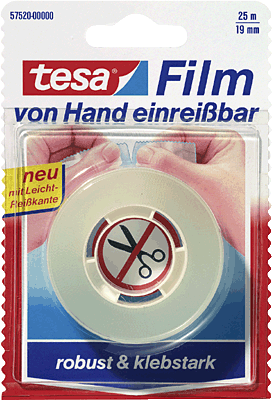 Tesa Klebeband 25m:19mm/57520-00000-00 25mx19mm transparent