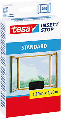 Tesa Fliegengitter Standard/55672-21-01 130x150 cm anthrazit