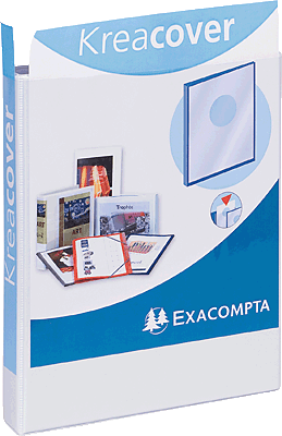 Exacompta Präsentationsringbuch KreaCover/51942E 320x275 mm weiß 50 mm 30 mm
