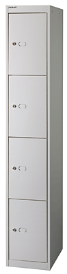 Light Schließfachsystem Office/CLK184845 H1802xB305xT457 mm lichtgrau 4 Fächer