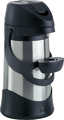 Emsa Getränkespender Presto Pump Pot/500832 edelstahl/schwarz 1660 g Inh.1,9 l