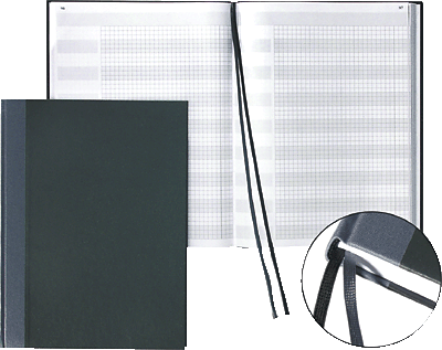 K + E Protokoll- und Konferenzbuch/8655223 DIN A4 schwarz Inh.96 Blatt