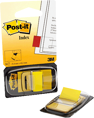 3M Post-it Index /680-5 25,4x43,2 mm gelb Inh.50