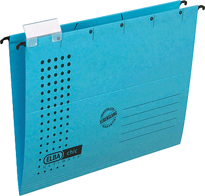 Elba Hängemappen chic/85801BL A4 blau Karton (RC) 230 g/m² Inh.5