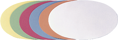 Franken Karten Oval UMZ111904 11x19cm gelb 100 Proz. Altpapier 130 g/qm Inh.500