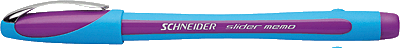 Schneider Kugelschreiber Slider Memo XB 150208 violett, hellblau 1,4 mm