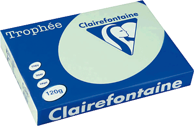 Clairefontaine Trophee Papier Pastellgrün/1216C DIN A4 hellgrün 120 g/qm Inh.250