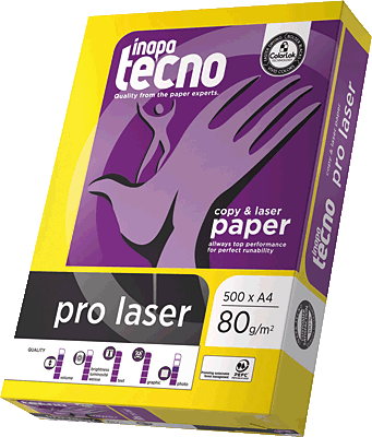 Inapa tecno Pro Laser TCF Papier/1968019002 DIN A3 weiß geriest 80 g/qm Inh.500