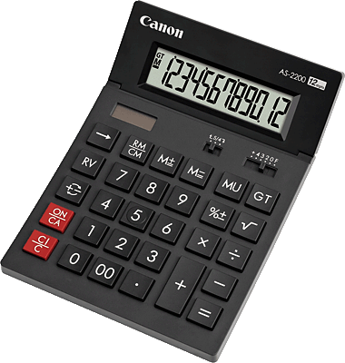 Canon Tischrechner AS-2200/4584B001 schwarz
