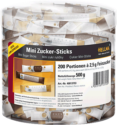Hellma Mini Zucker-Sticks/40013752 2,5 g Inh.200