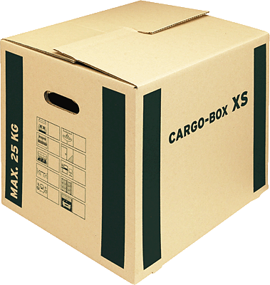 Smartboxpro Umzugskartons/118135122 455x380x345 mm braun/grün 465x347x400 mm
