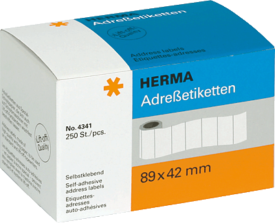 Herma Adressetiketten/4341 89 x 42 mm Inh.250