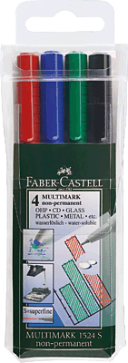 Faber-Castell Multimark Non-Permanent S/152404 sortiert Inh.4