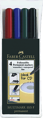 Faber-Castell Multimark Permanent F/151304 sortiert Inh.4