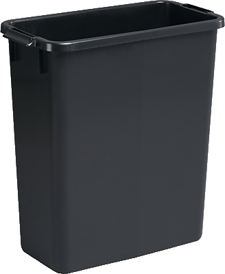Durable Abfallbehälter DURABIN 60/1800496221 B555 x H615 x T285 mm schwarz (recycled) Füllmenge: 60 Liter