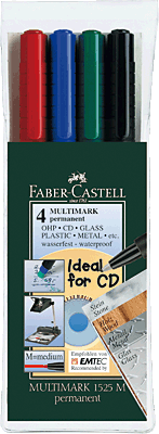 Faber-Castell Multimark Permanent M/152504 sortiert Inh.4