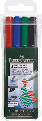 Faber-Castell Multimark Non-Permanent M/152604 sortiert Inh.4