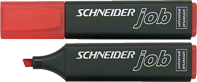 Schneider Textmarker/1502 rot Strichstärke 1 - 4,5 mm Inh.1