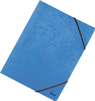 Bene Eckspannmappe Vario/110700BL A4 blau Colorspan Karton 600g/qm