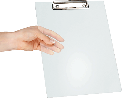 Maul Schreibplatte mit Bügelklemme/2375205 A4 230 x 316 x 18 mm glasklar Acryl