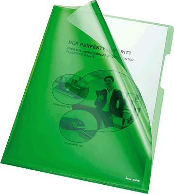 Bene Klarsichthüllen A4, grün/205000 grün PVC 150 Inh.100