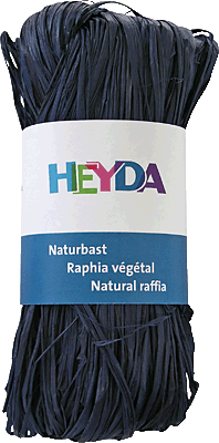 Heyda Naturbast/204887793 30 m marineblau 50 g