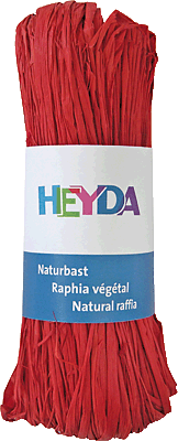 Heyda Naturbast/204887791 30 m rot 50 g