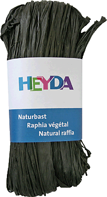 Heyda Naturbast/204887789 30 m schwarz 50 g