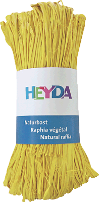 Heyda Naturbast/204887788 30 m hellgelb 50 g