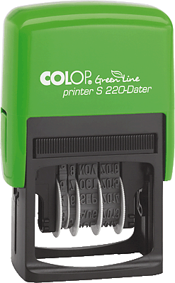 Colop Printer S 220 GREEN LINE Datumstempel/127728 4 mm schwarz Printer S220 Datumstempel