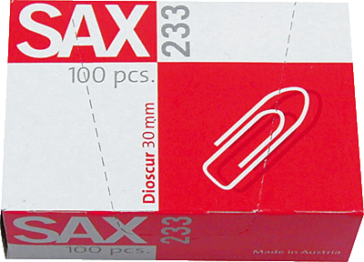 Sax Briefklammern/I-233 30 mm Inh.100