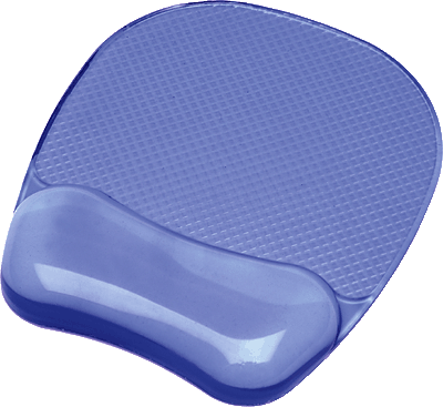 Maus Pad mit Handgelenkauflage Transparentes Gel blau/91141 230x200x25 Inh.1