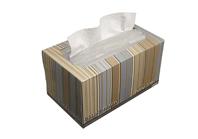 Kleenex Ultra Soft Handtücher - Zupbox/1126 260x225 mm weiß Inh.70 Tücher