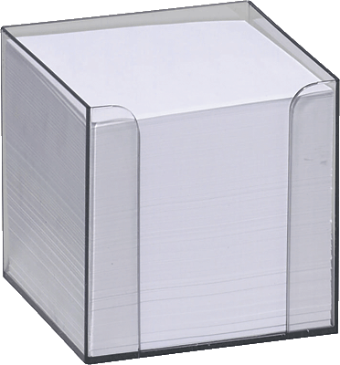 Folia Zettelbox glasklar/9900 95x95x95 mm