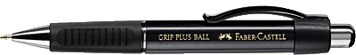 Faber-Castell Kugelschreiber GRIP PLUS BALL/140733 schwarz metallic