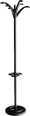 Unilux Garderobenständer FLORA/356M06 H 170 cm schwarz