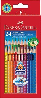 Faber-Castell COLOUR GRIP Farbstifte/112424 sortiert Inh.24