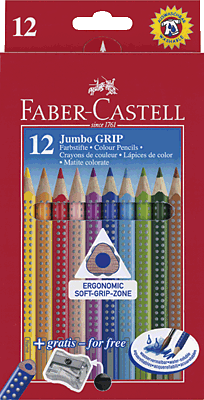Faber-Castell Farbstift Jumbo Grip/110912 sortiert Inh.12