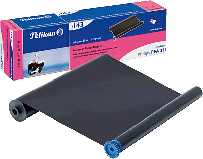 Pelikan Thermotransfer Rolle für Philips/559517 schwarz mit Chip PFA331,2143