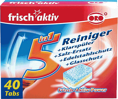 ORO frisch-aktiv Spülmaschinentabs 5 in 1/5074 Inh.40 Tabs