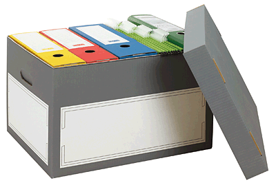 Smartboxpro Archivbox/152511124 B440xH345xT280 mm anthrazit/weiß Inh.2